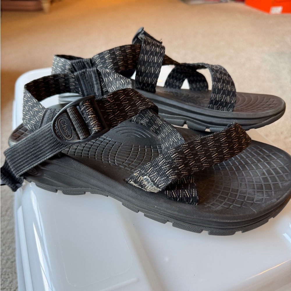 Chaco Men's Black and Gray Sandals - Picture 3 of 6